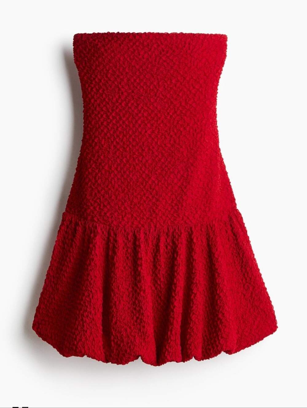NWT Red Bubble Hem Dress
